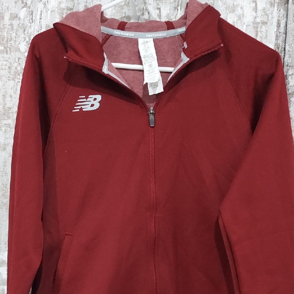 New Balance Burgundy Zip-Up Jacket